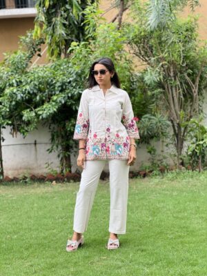 Breezy Khadi Cotton New Design Lunch  Co Ord Set