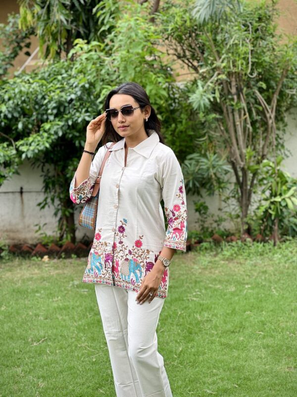Breezy Khadi Cotton New Design Lunch  Co Ord Set - Image 2